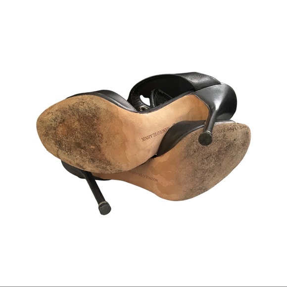 Manolo Blahnik size 39 Vitelli nero - Picture 4 of 6